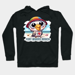 Pelican Love Fort Myers Beach Hoodie